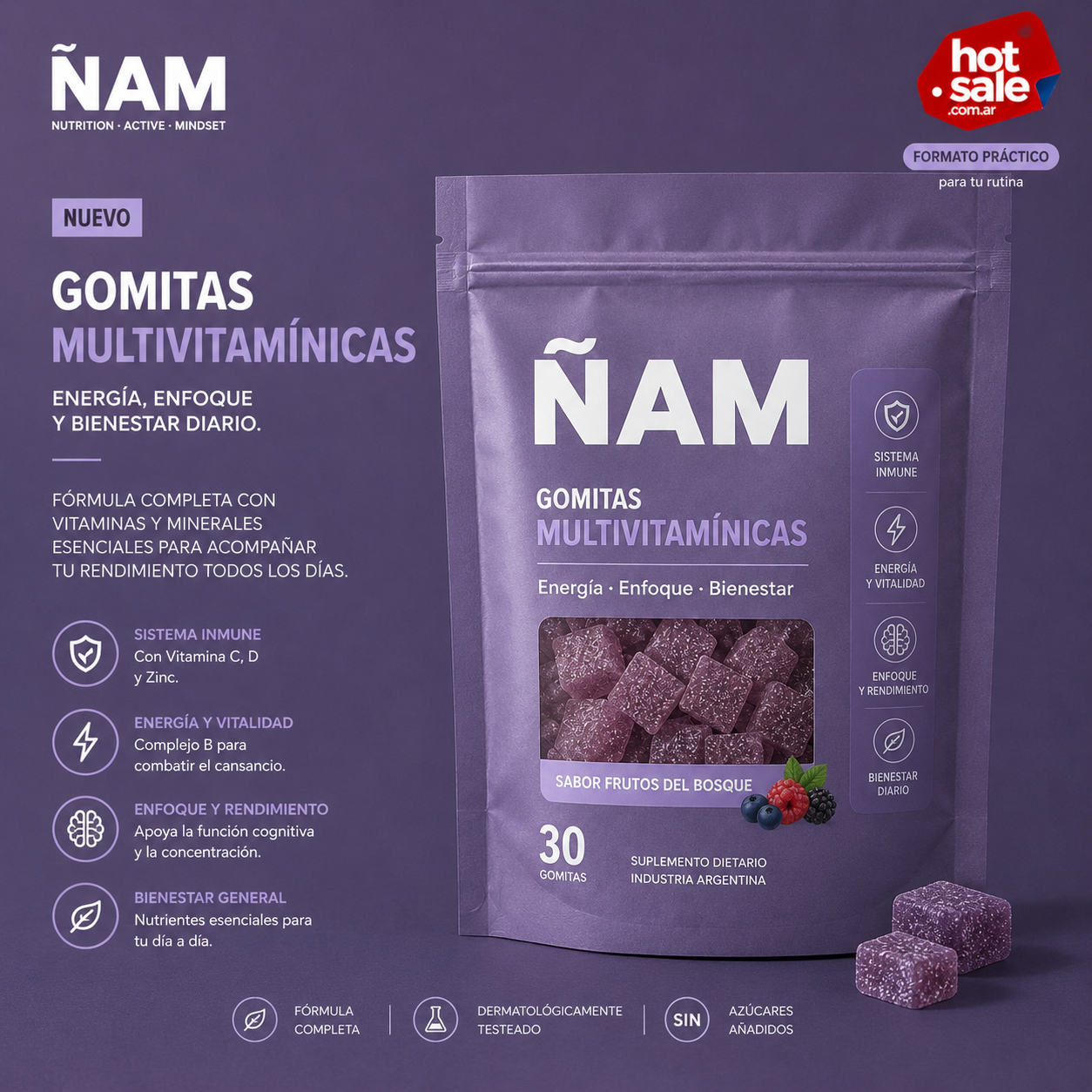 Gomitas Multivitam&iacute;nicas &Ntilde;AM